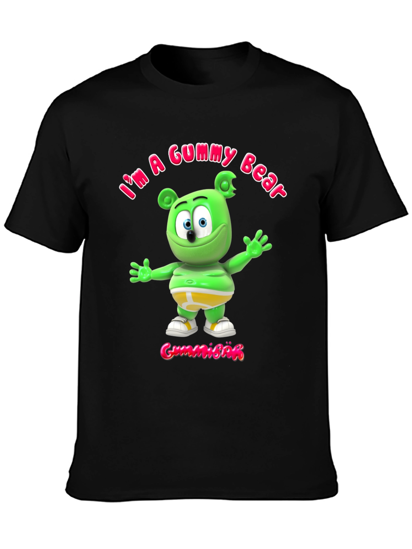 Im a Gummy Bear Black T-Shirt