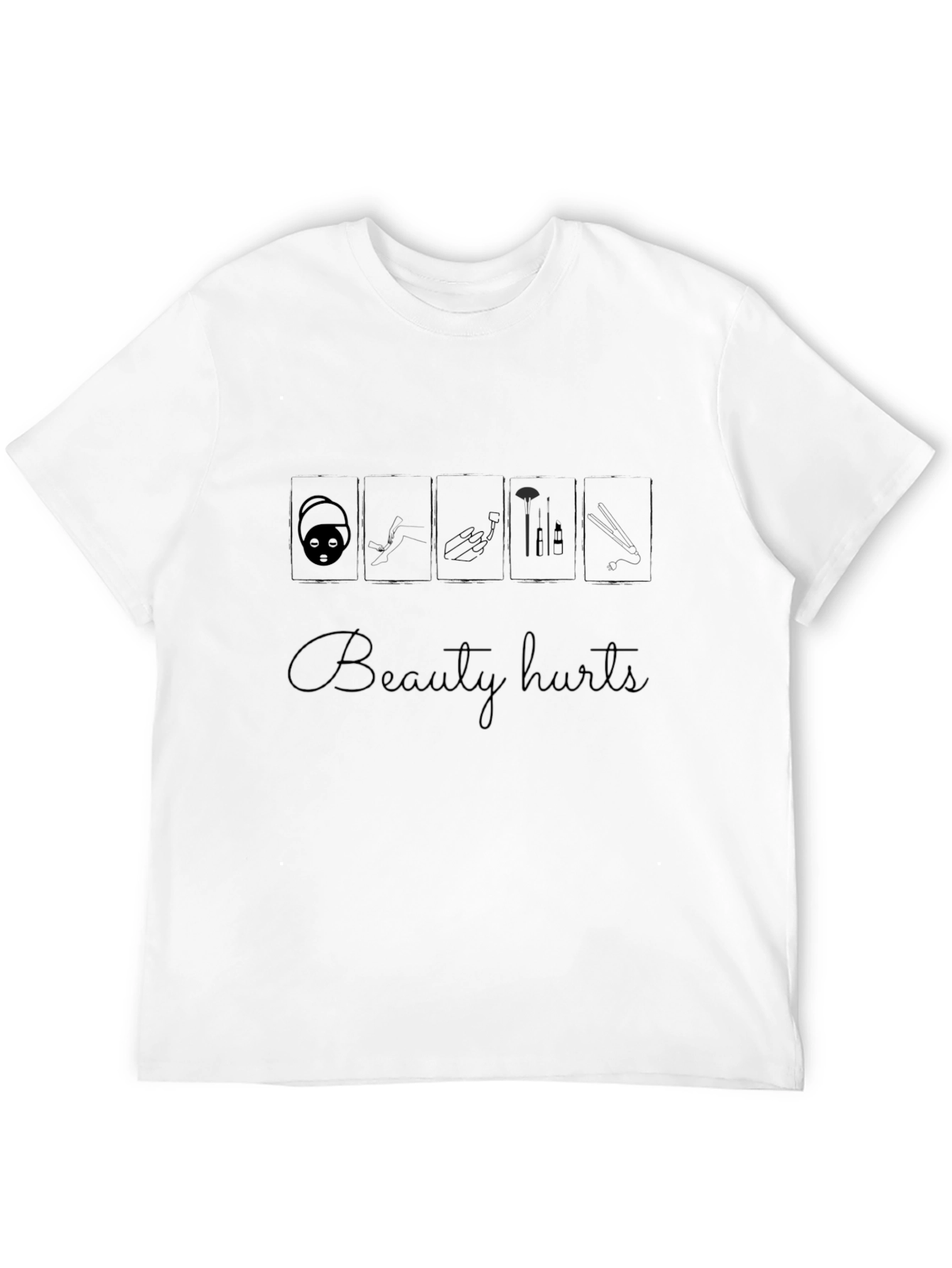 Beauty Hurts Black Graphic Tee