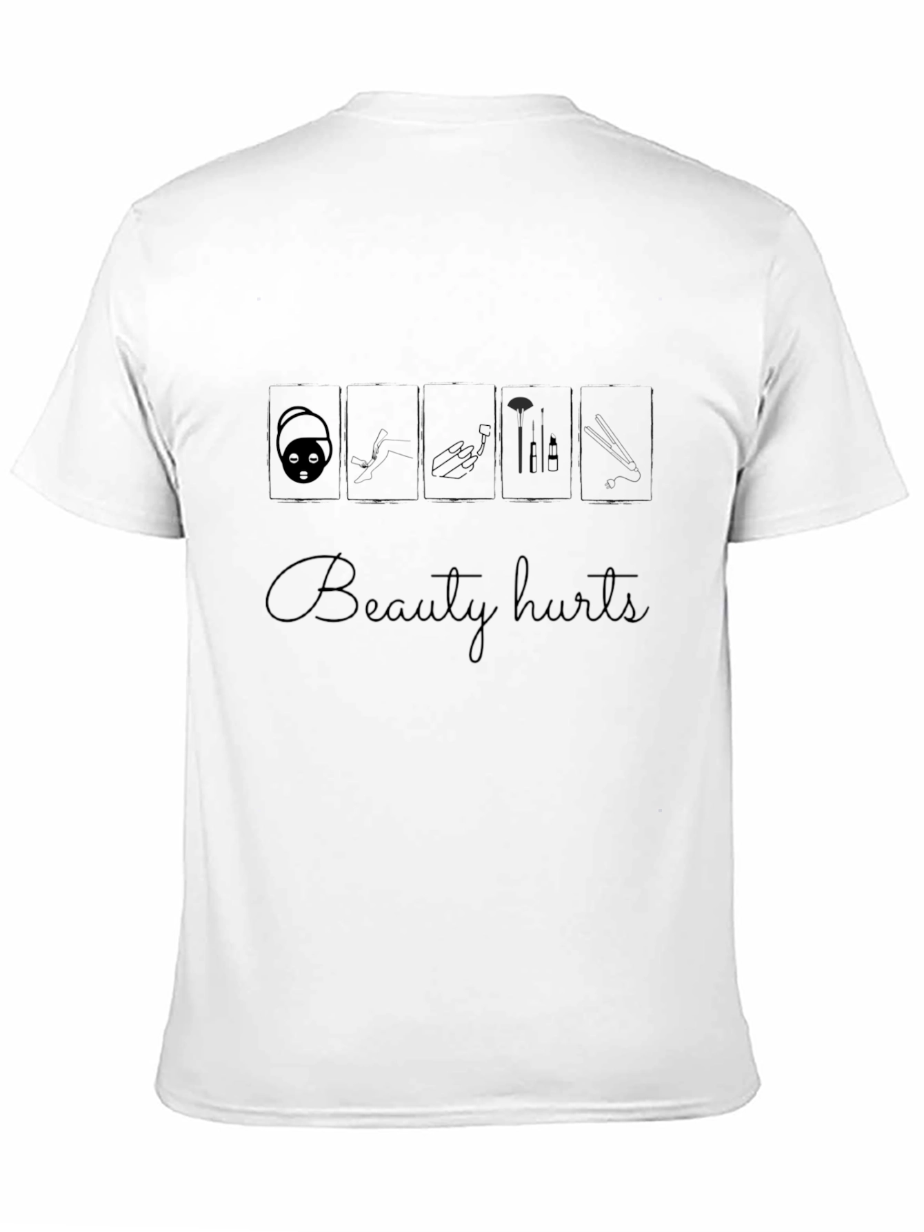 Beauty Hurts Black Graphic Tee