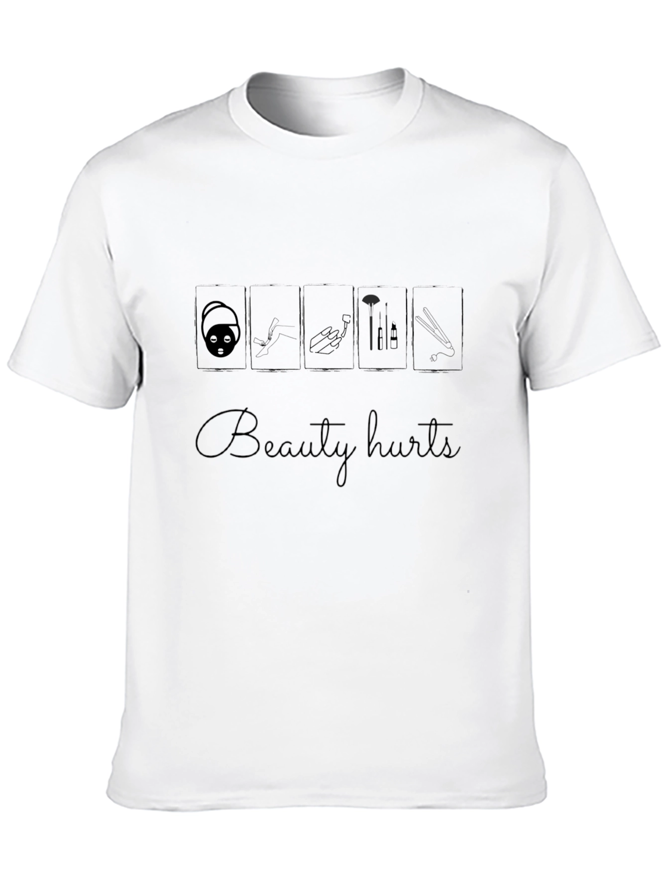Beauty Hurts Black Graphic Tee