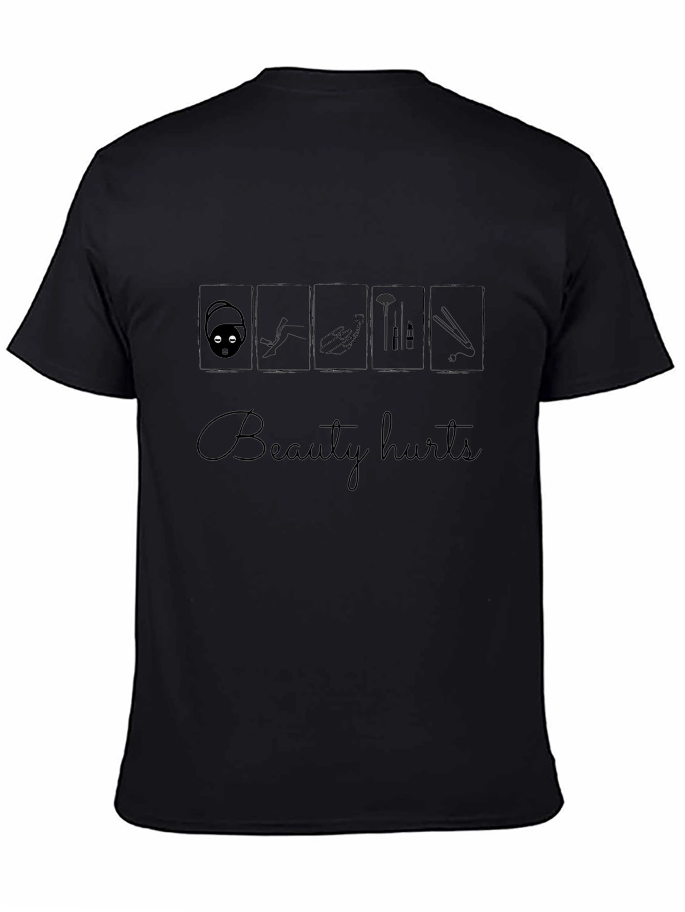 Beauty Hurts Black Graphic Tee