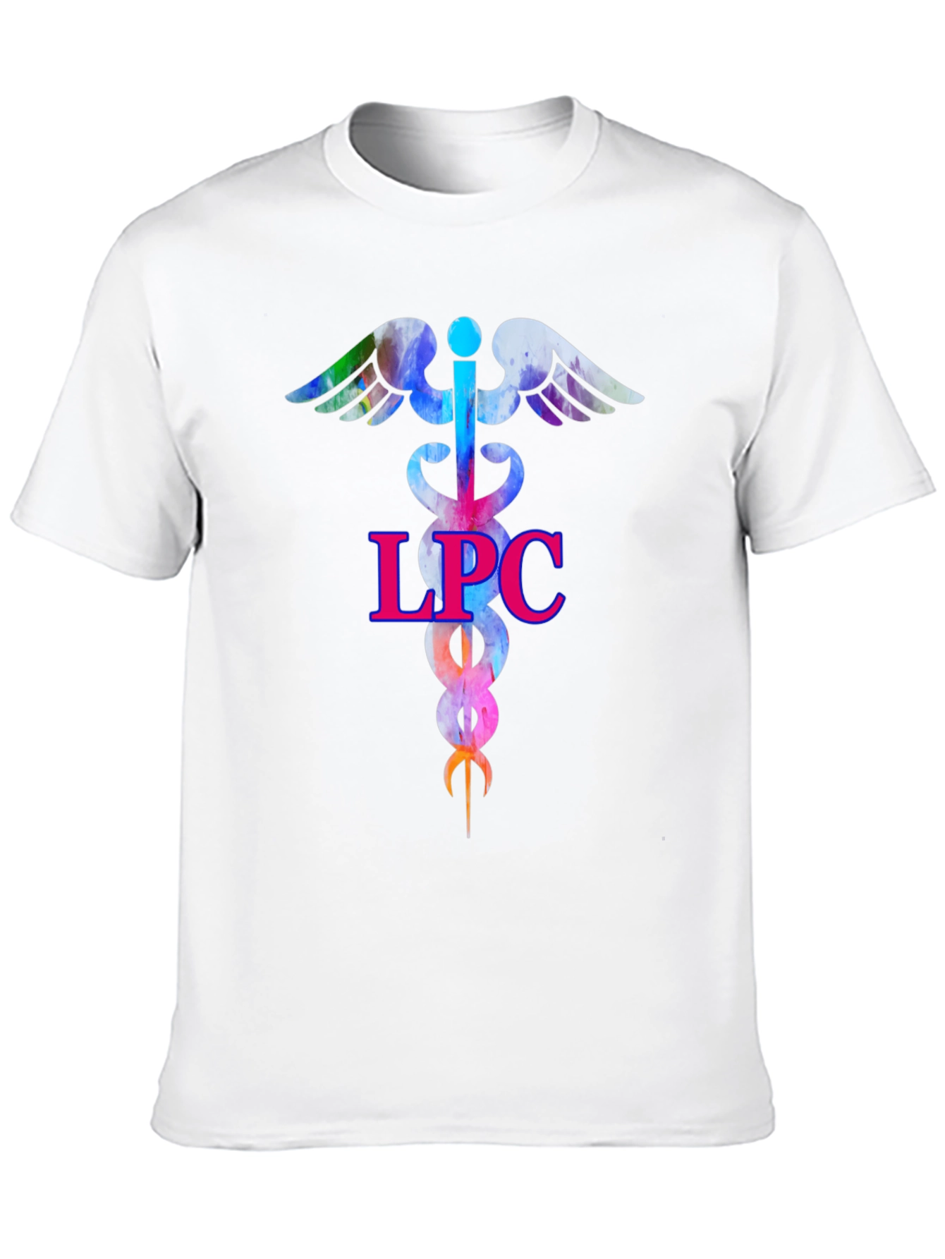 LPC Therapist Caduceus T-Shirt - Counselor Gift