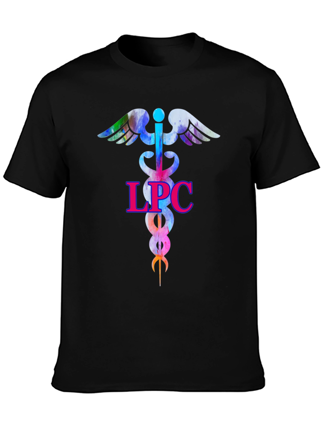 LPC Therapist Caduceus T-Shirt - Counselor Gift