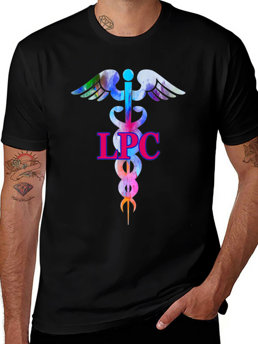 LPC Therapist Caduceus T-Shirt - Counselor Gift