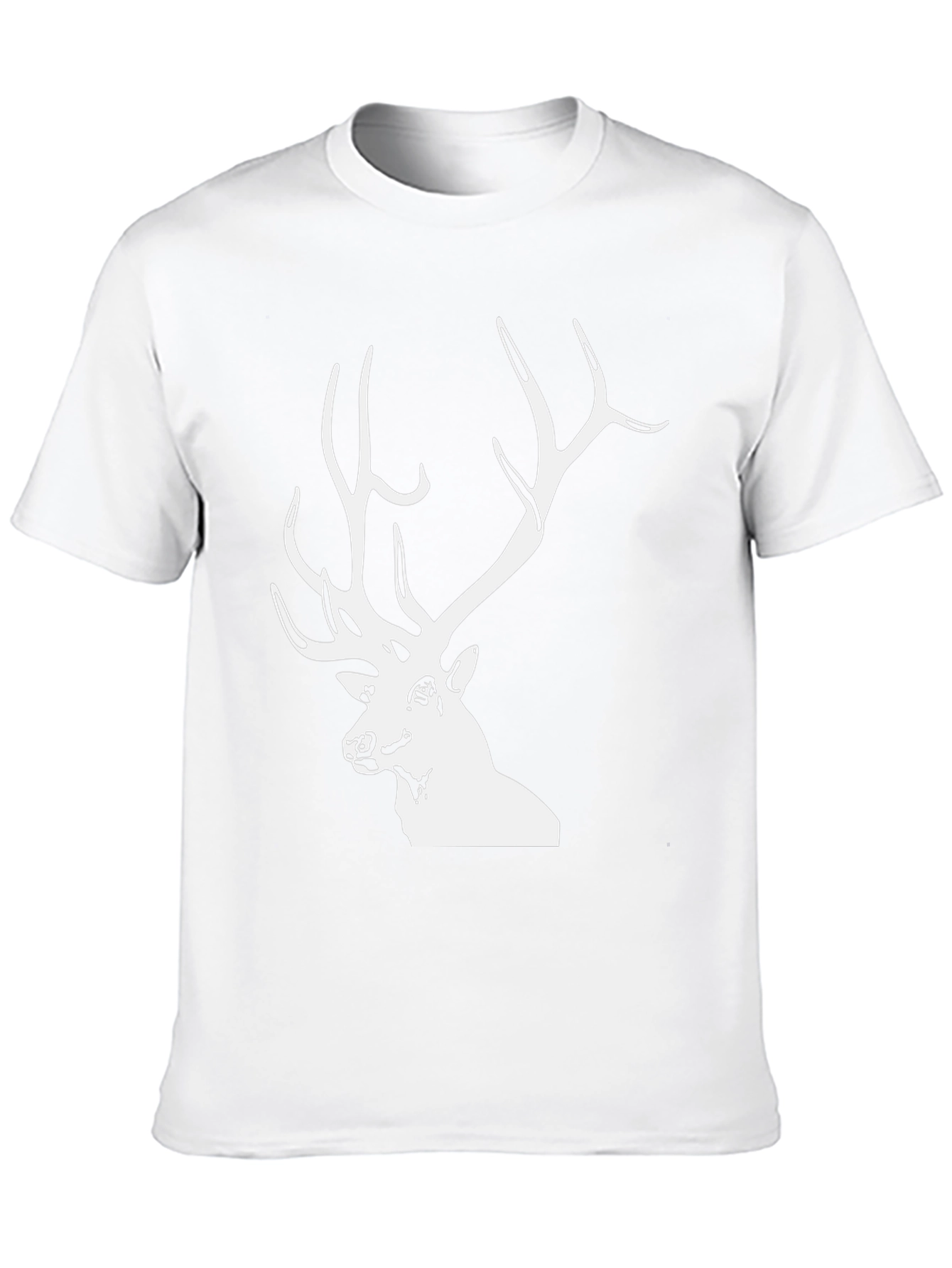 Black Deer Graphic Tee - Mens Casual T-Shirt
