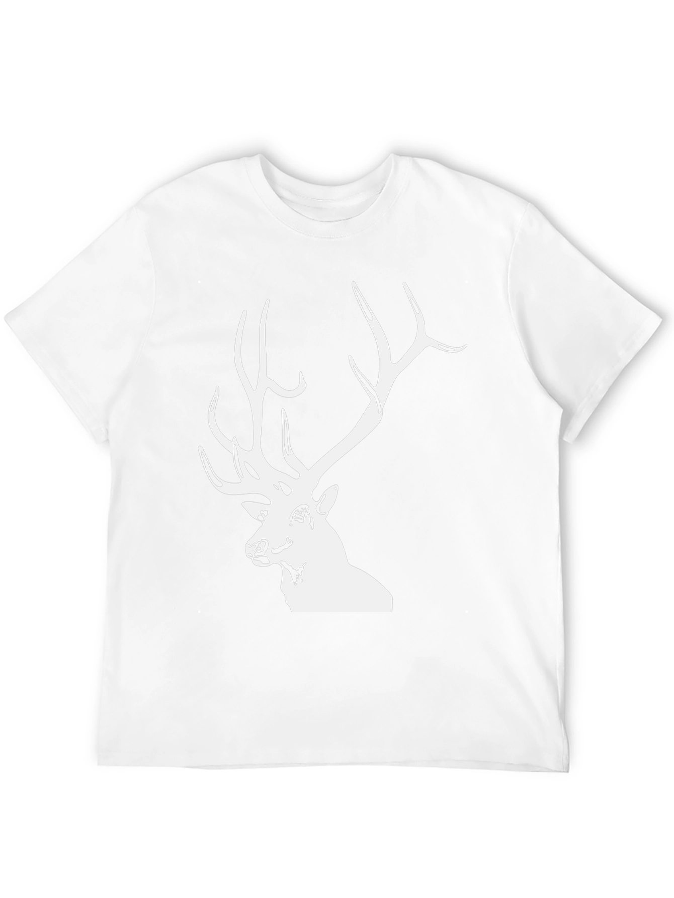 Black Deer Graphic Tee - Mens Casual T-Shirt