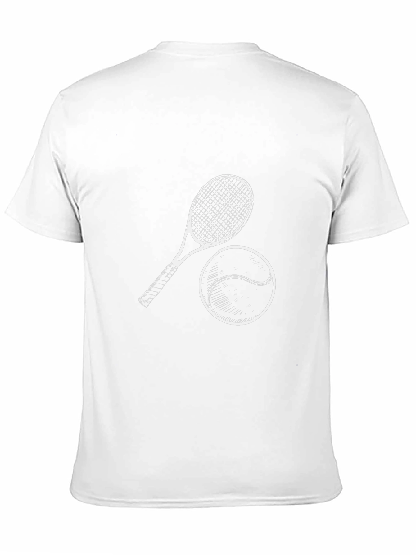 Tennis Racket & Ball Graphic Tee