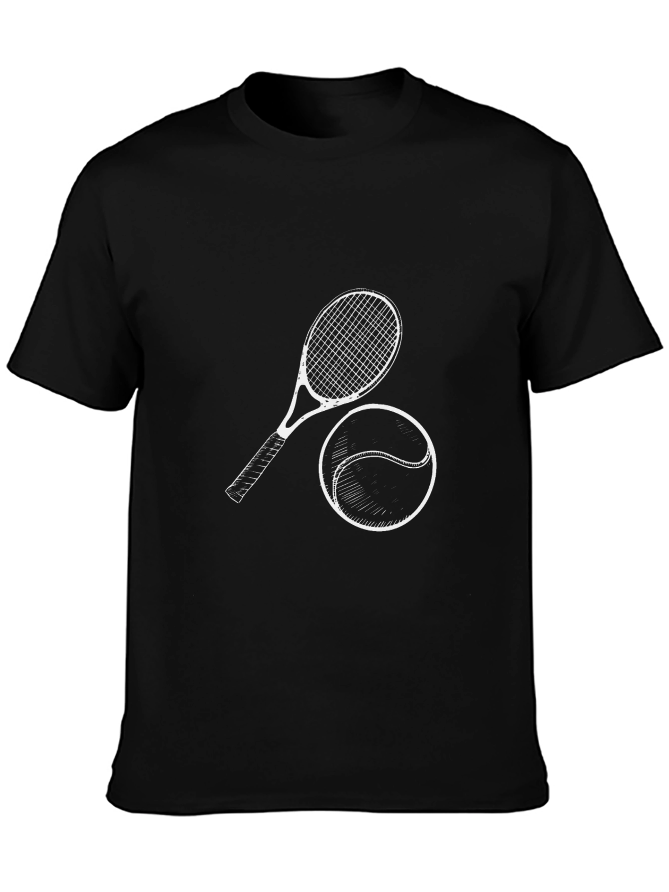 Tennis Racket & Ball Graphic Tee