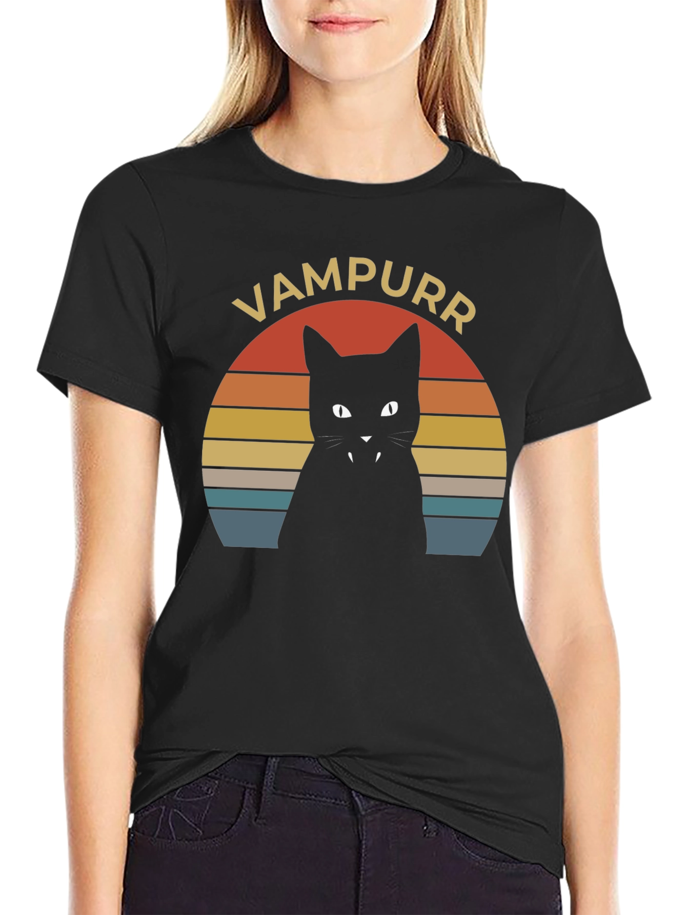 Vampurr Black Cat T-Shirt