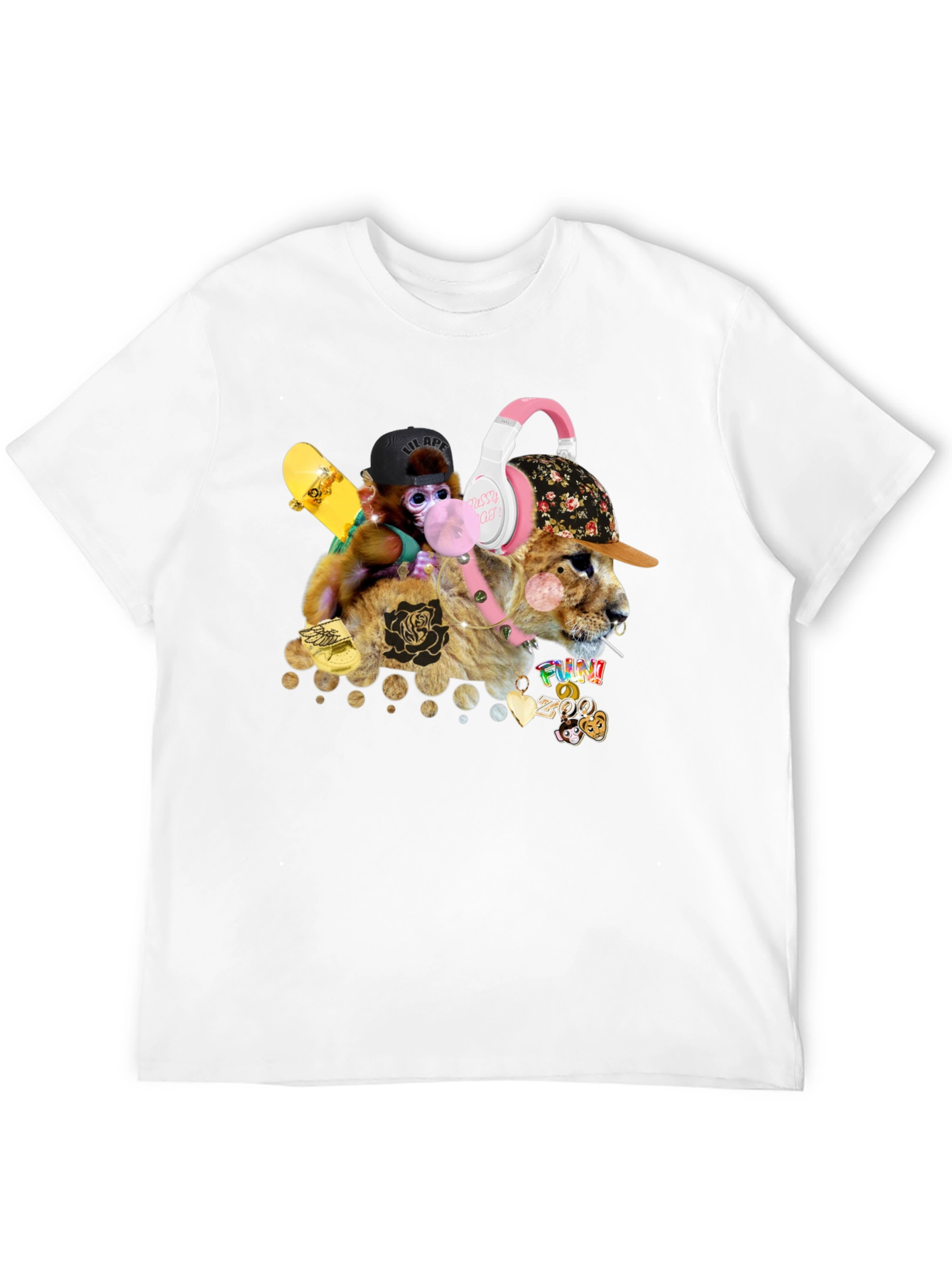 Funny Zoo Black T-Shirt