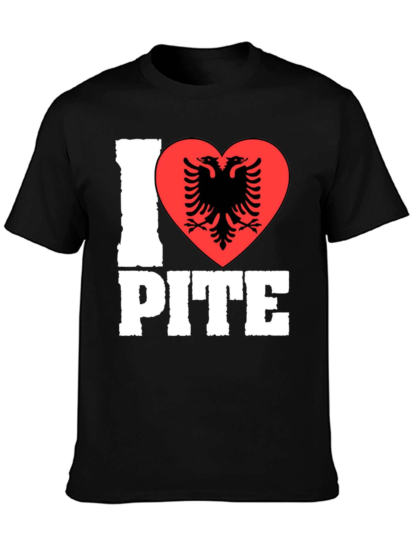 I Love Pite Shirt - Albanian Eagle Heart Tee