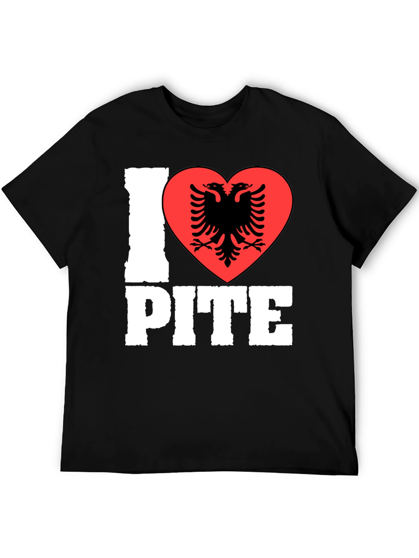 I Love Pite Shirt - Albanian Eagle Heart Tee