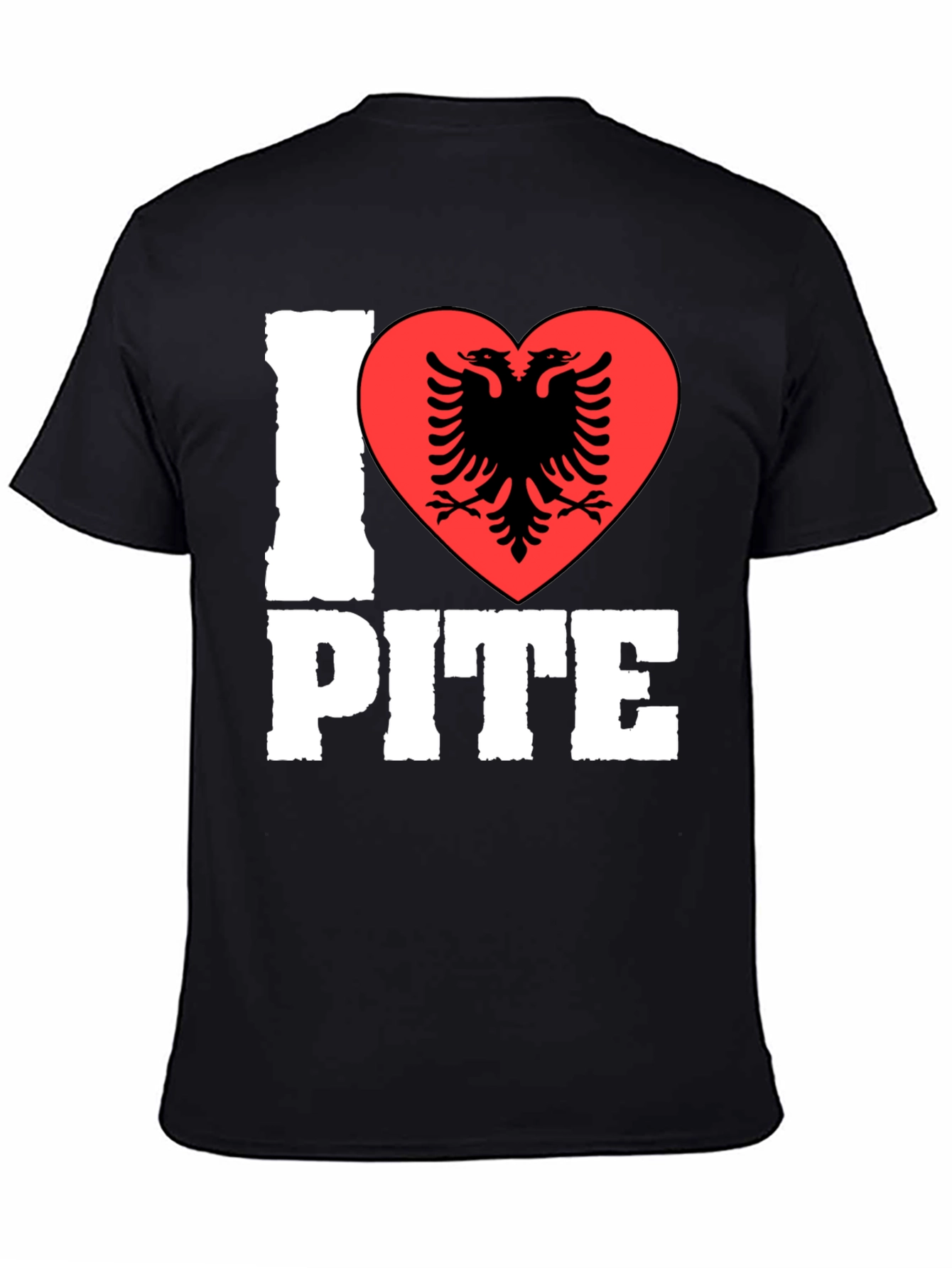 I Love Pite Shirt - Albanian Eagle Heart Tee