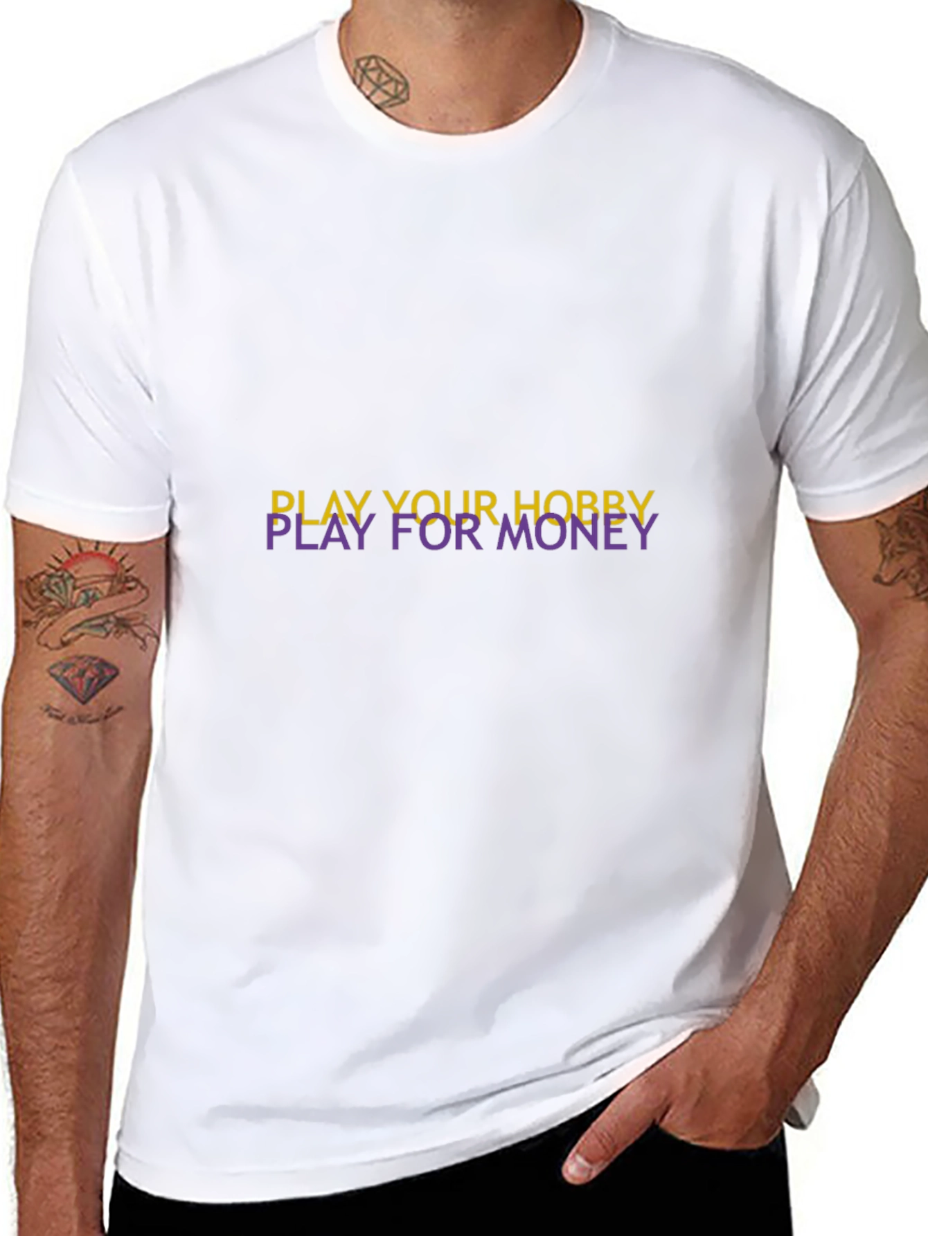 Play Your Hobby For Money Black Tee