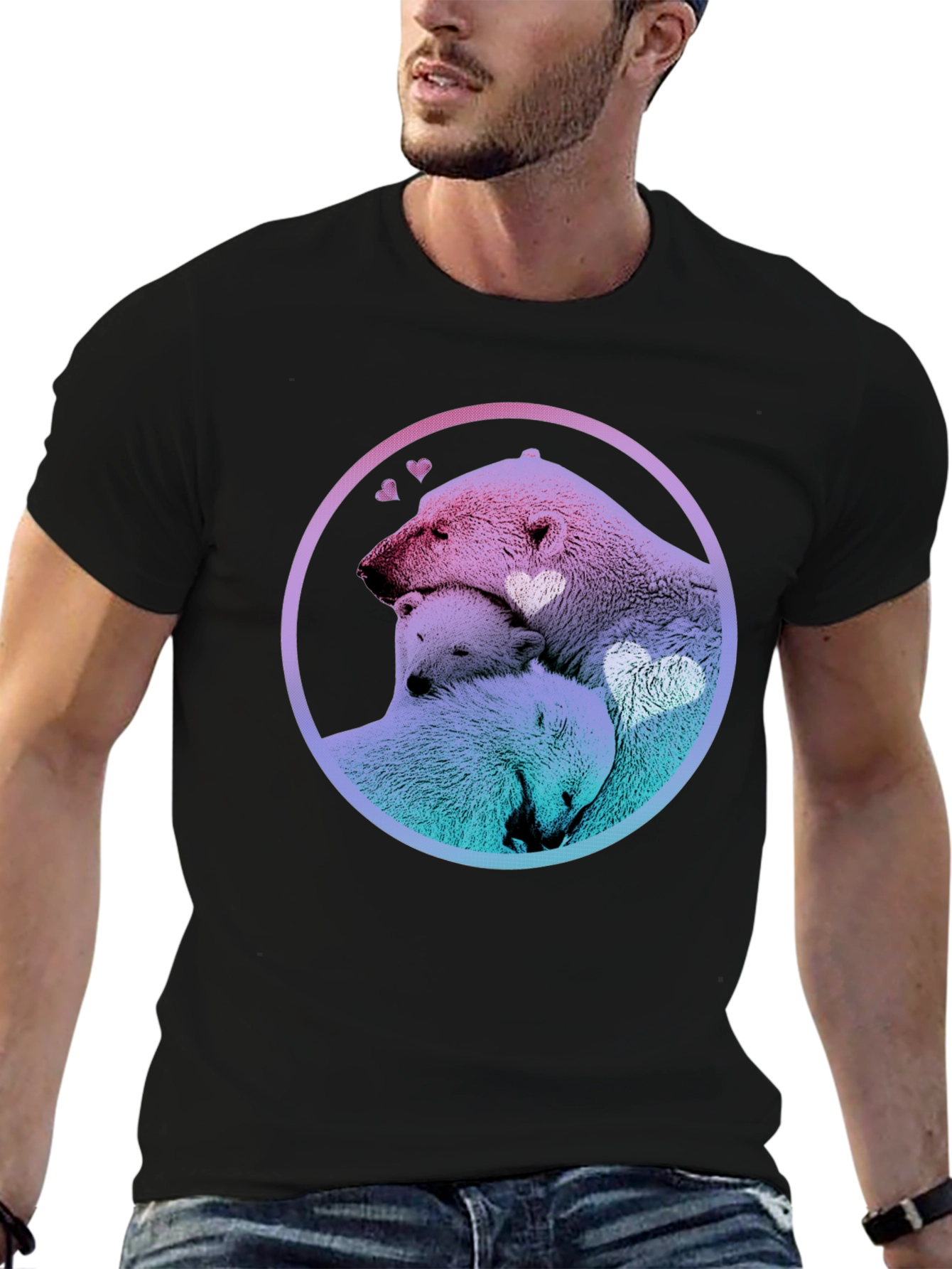 Polar Bear Family Tee - A Heartwarming Design