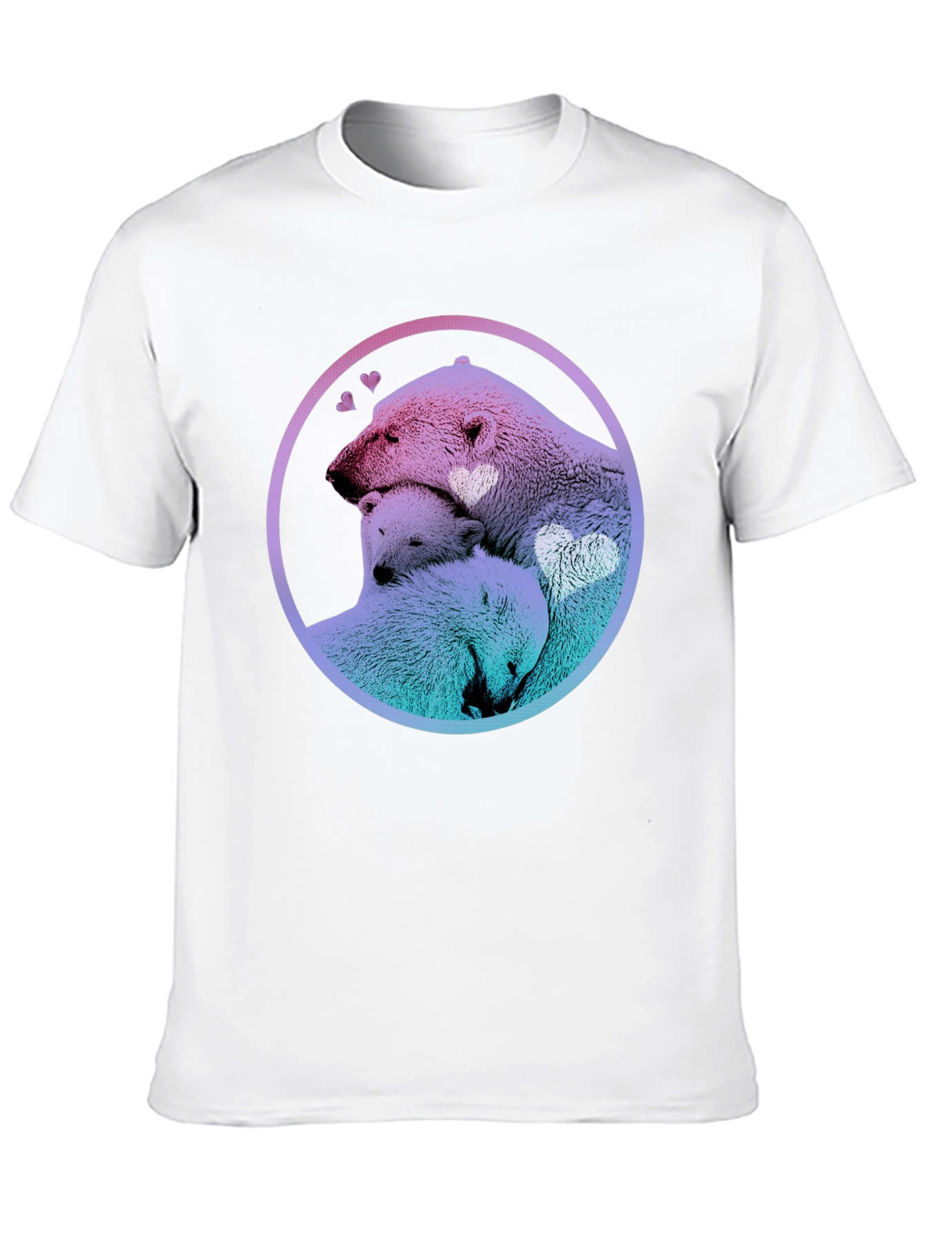 Polar Bear Family Tee - A Heartwarming Design