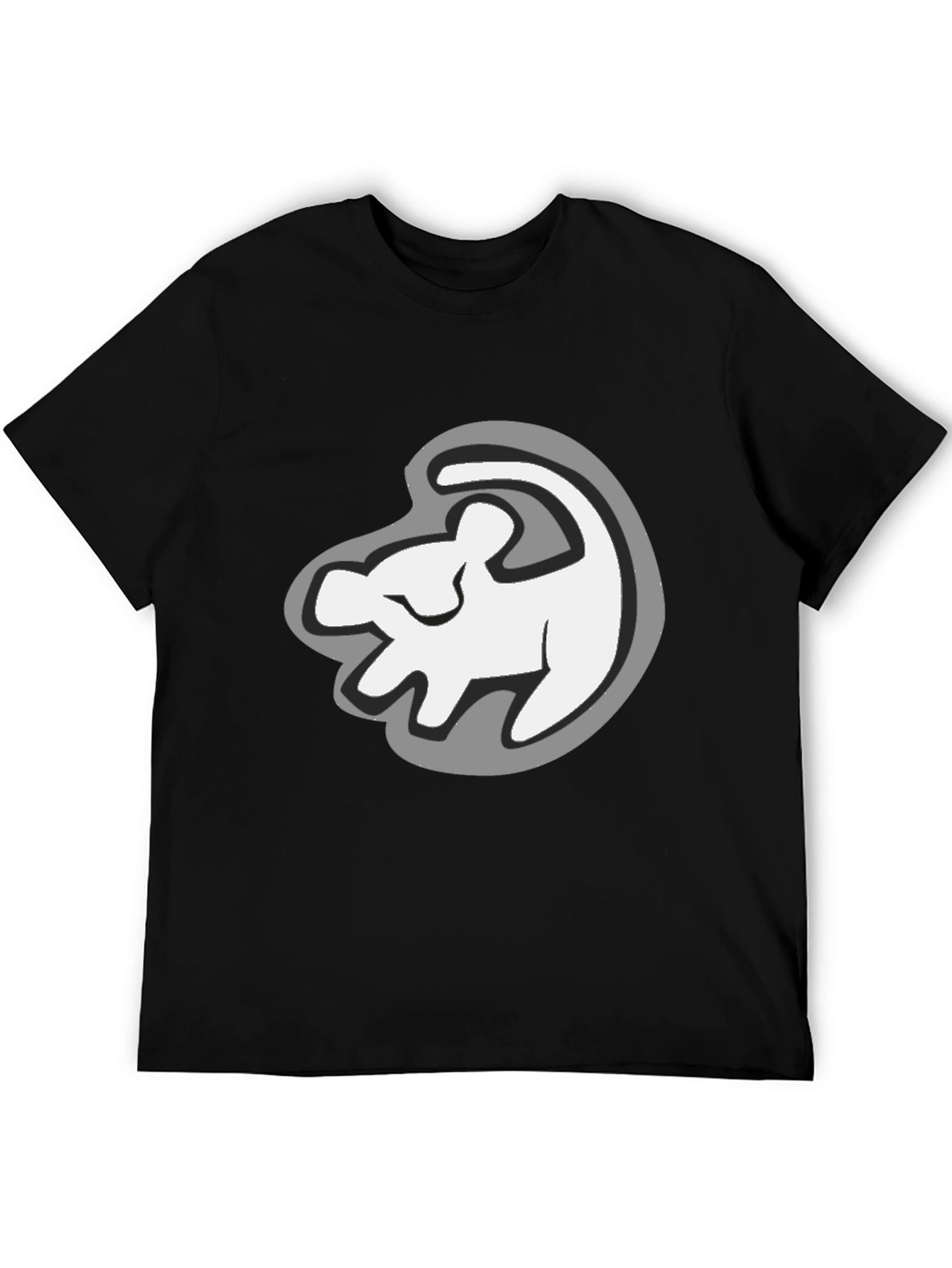 Lion King Simba Silhouette Black T-Shirt