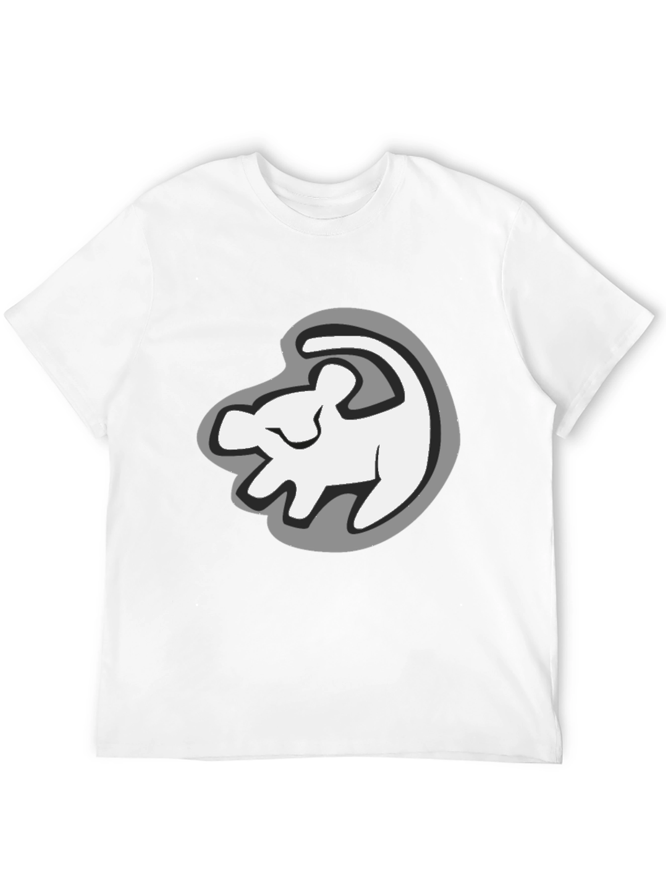 Lion King Simba Silhouette Black T-Shirt