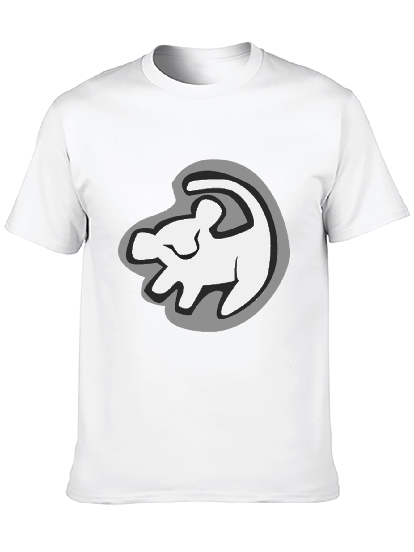 Lion King Simba Silhouette Black T-Shirt