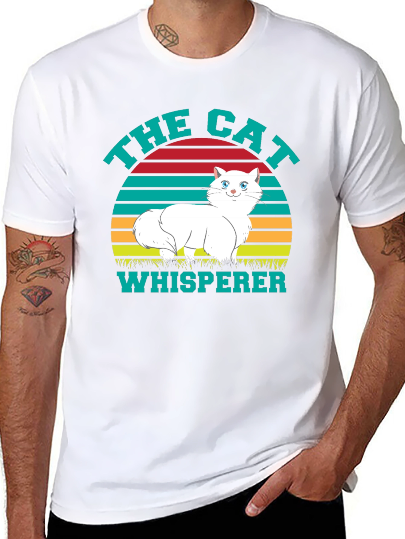 The Cat Whisperer Graphic T-Shirt - Unisex