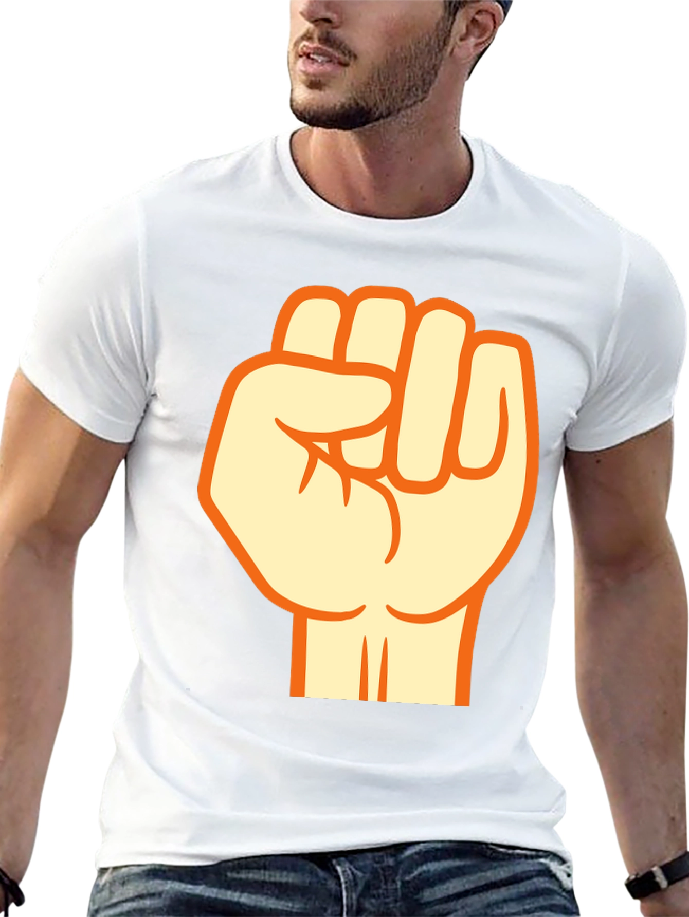 Fist Graphic Black T-Shirt - Empower Your Style