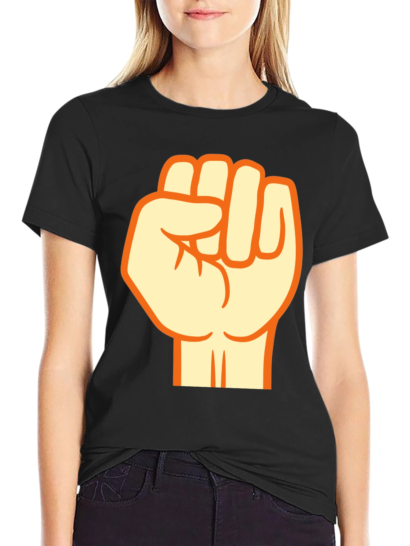 Fist Graphic Black T-Shirt - Empower Your Style