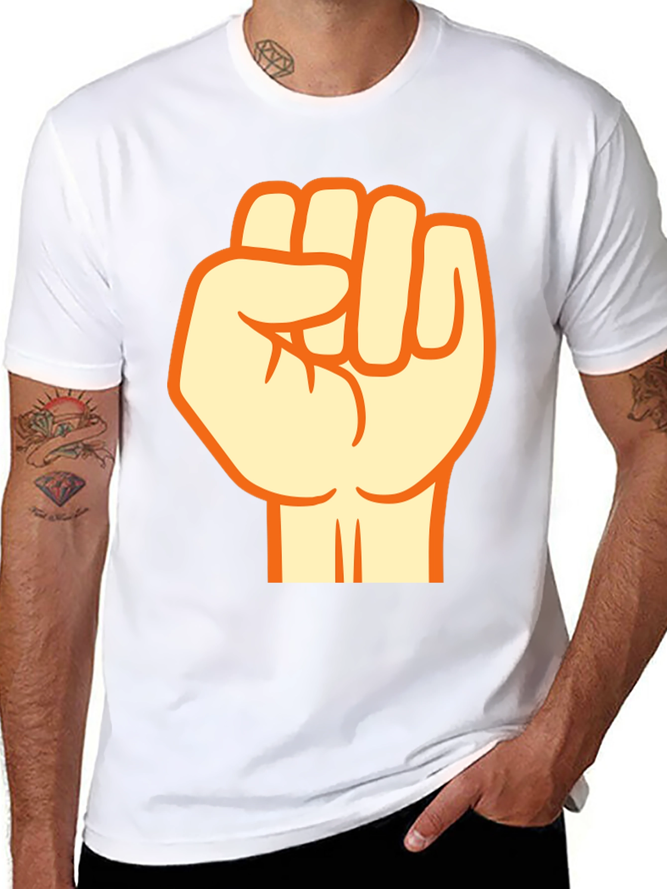 Fist Graphic Black T-Shirt - Empower Your Style
