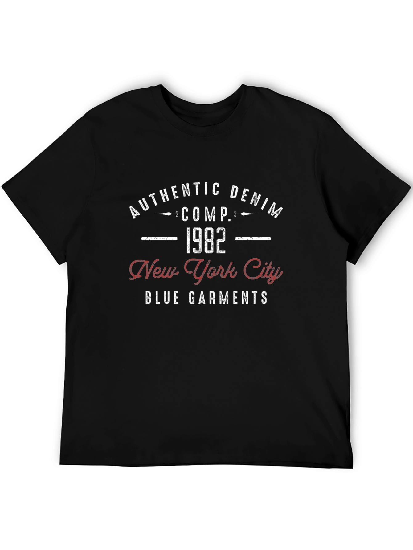 Authentic Denim 1982 New York City Garments T-Shirt