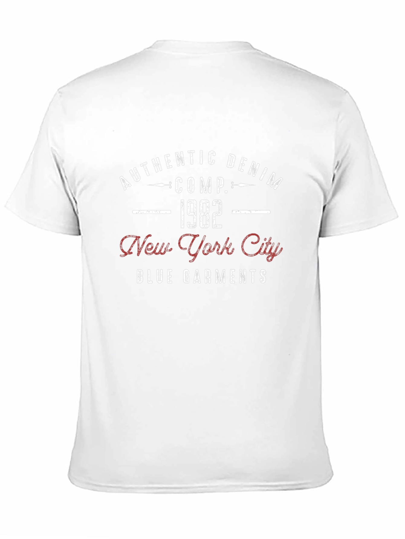 Authentic Denim 1982 New York City Garments T-Shirt