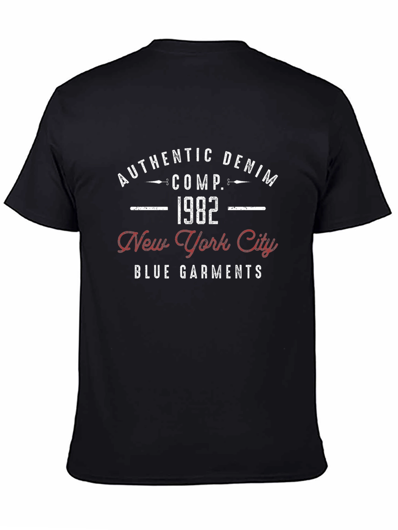 Authentic Denim 1982 New York City Garments T-Shirt