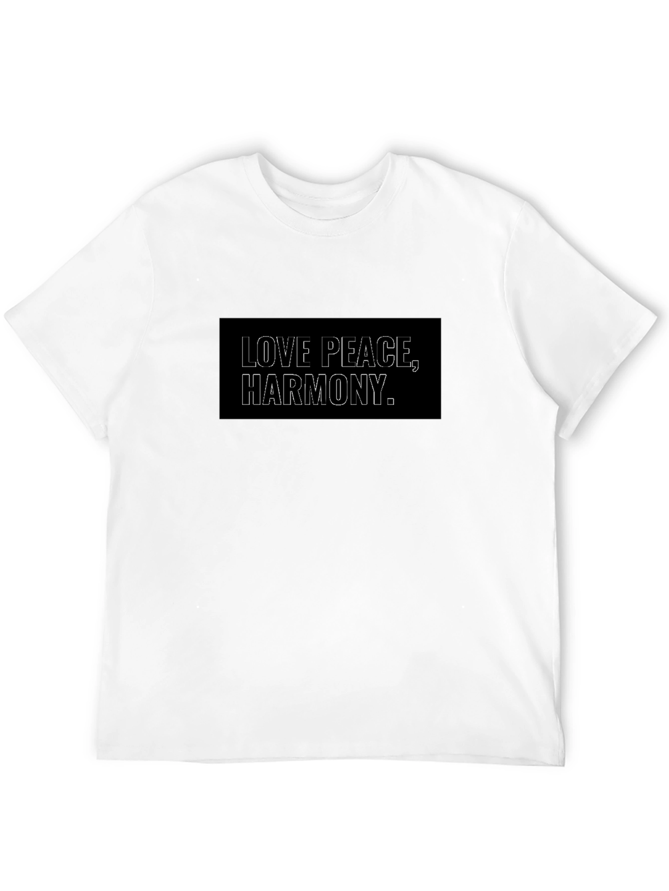 Love Peace Harmony T-Shirt - Unisex Black Tee