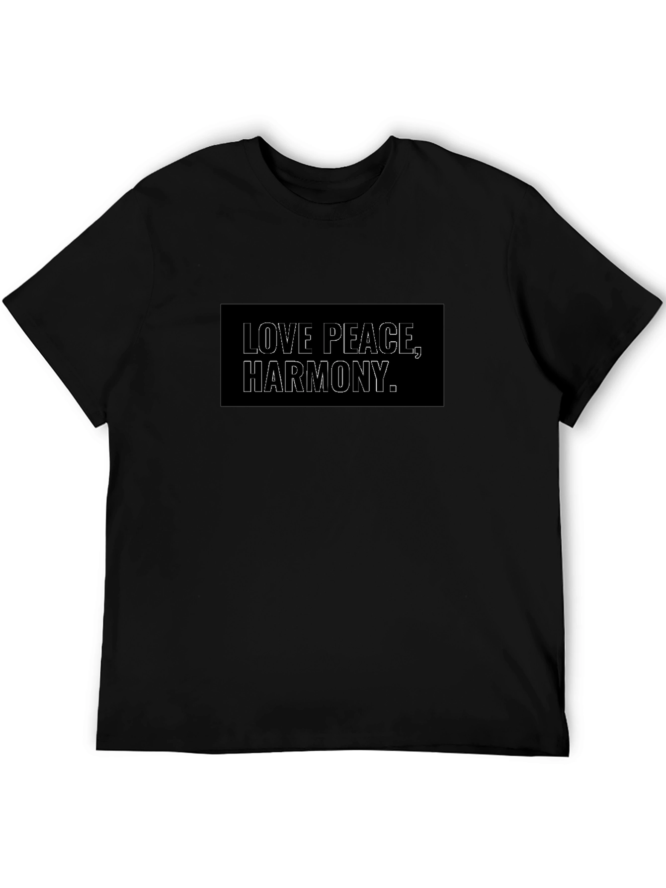 Love Peace Harmony T-Shirt - Unisex Black Tee