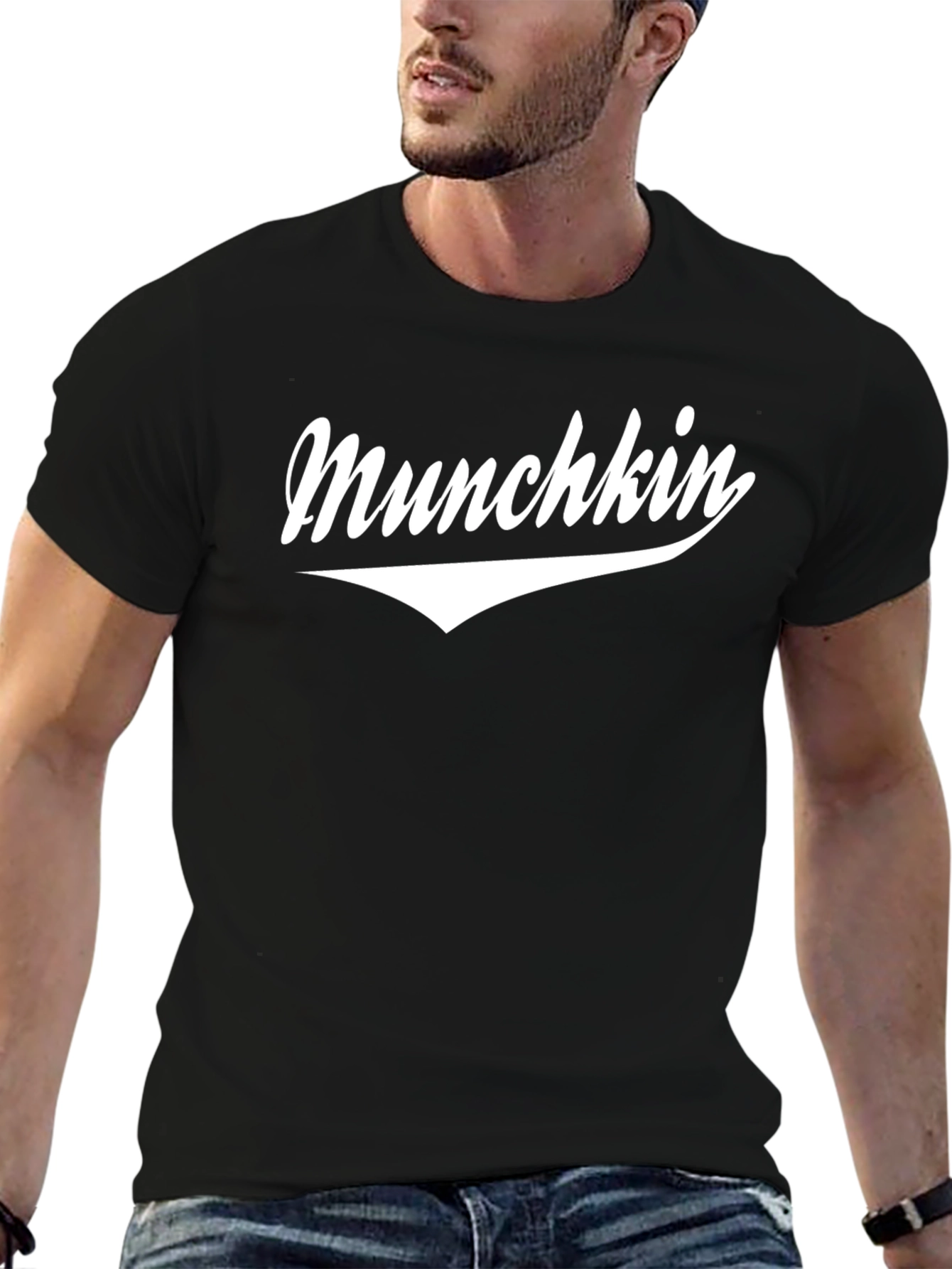 Munchkin Graphic Tee - Black Casual T-Shirt