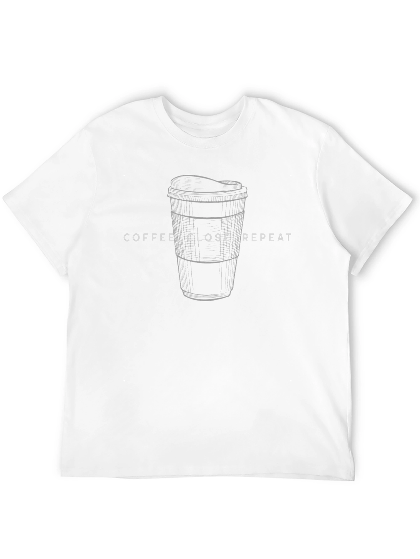 Coffee Close Repeat Graphic T-Shirt - Black