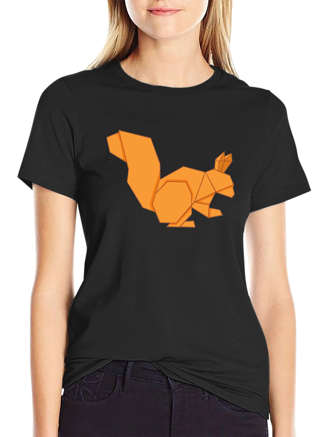 Origami Squirrel Graphic T-Shirt - Casual Menswear