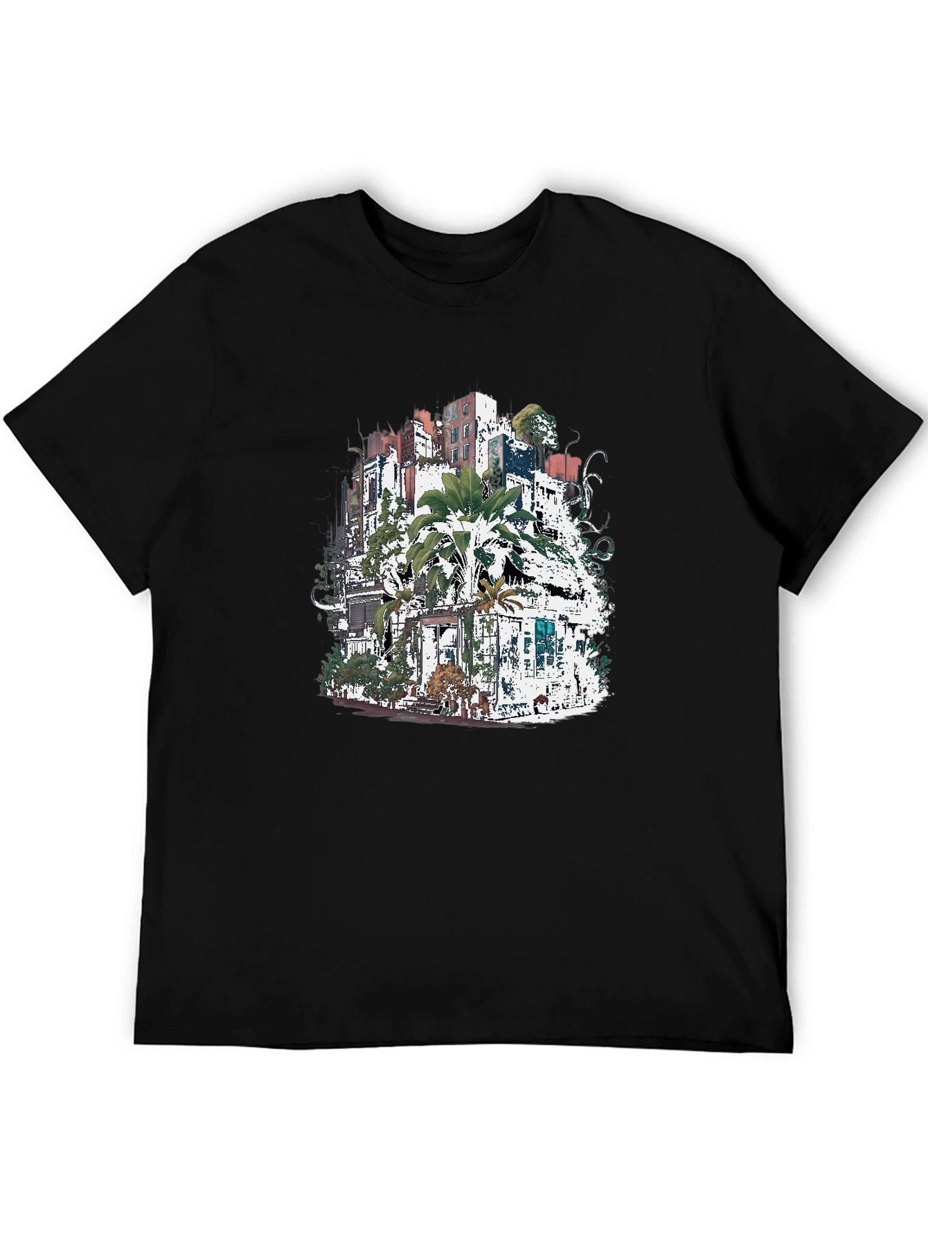Urban Jungle T-Shirt - Unique Cityscape Design