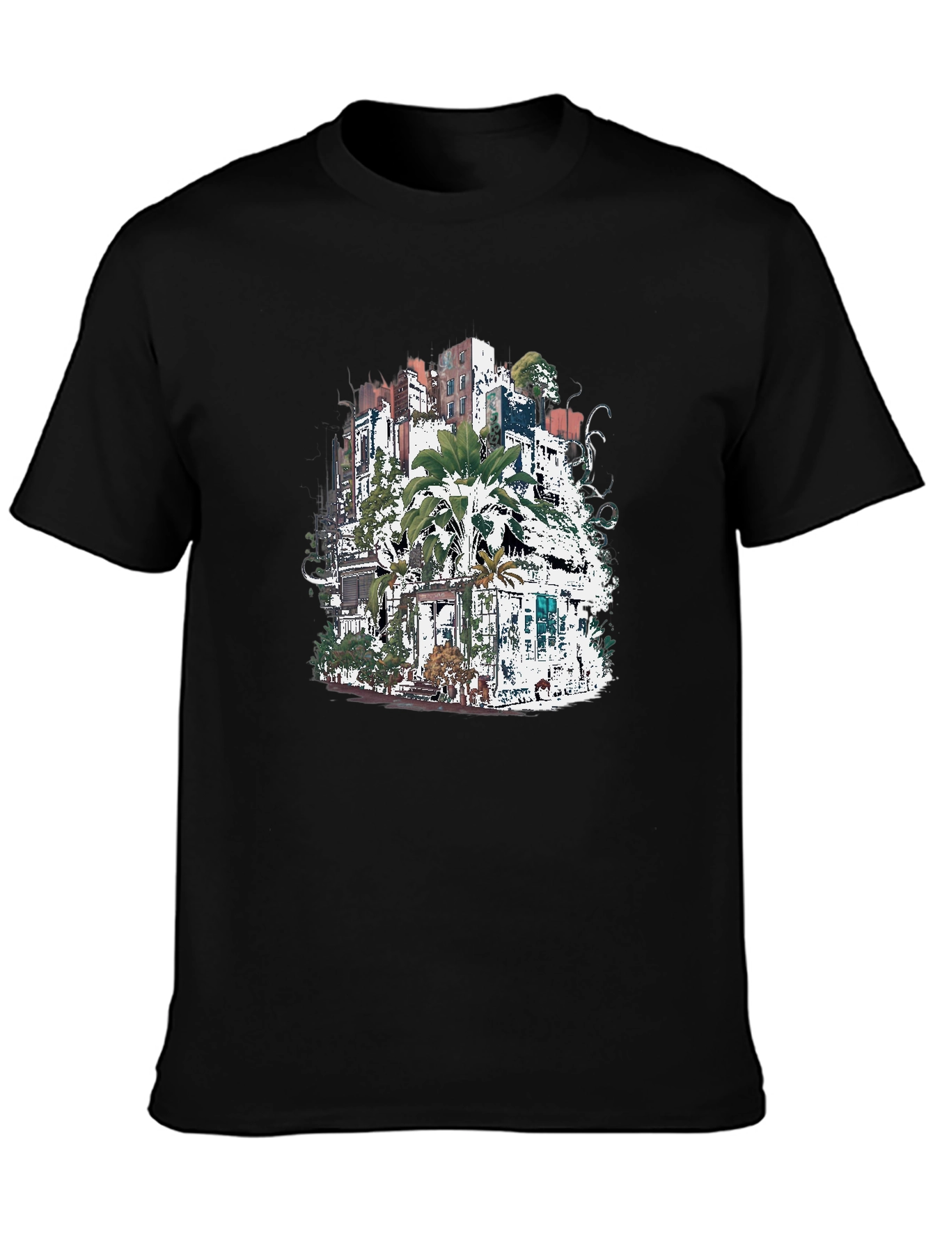 Urban Jungle T-Shirt - Unique Cityscape Design