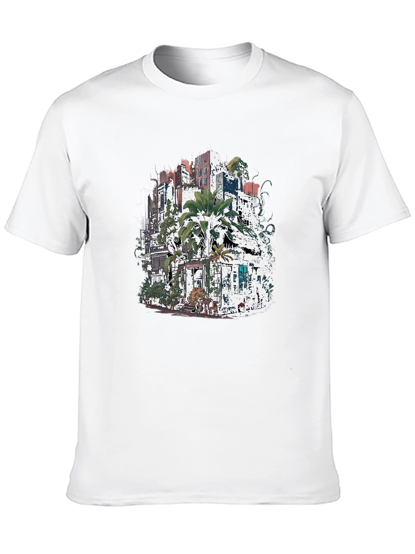 Urban Jungle T-Shirt - Unique Cityscape Design