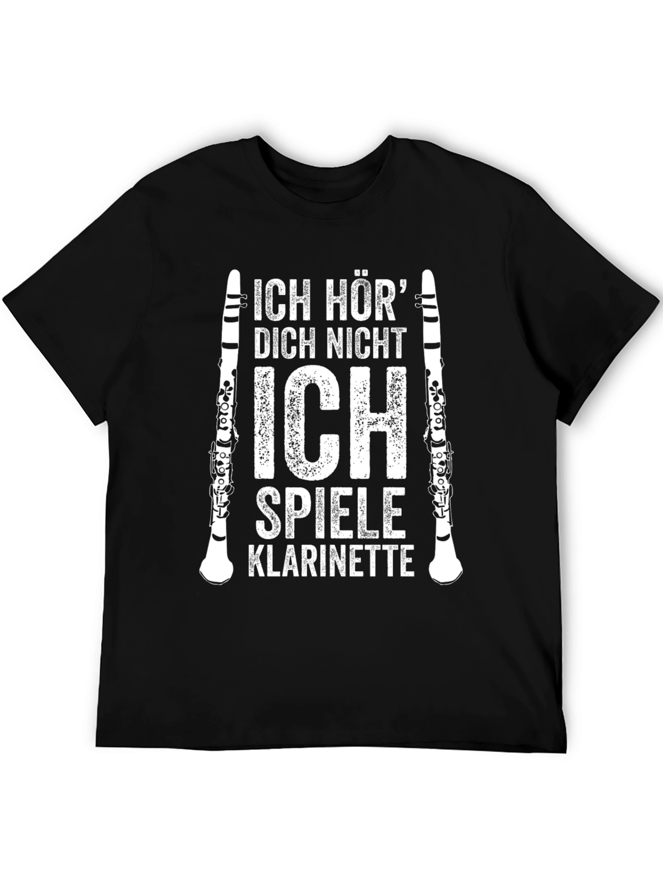 Ich Spiele Klarinette Mens T-Shirt
