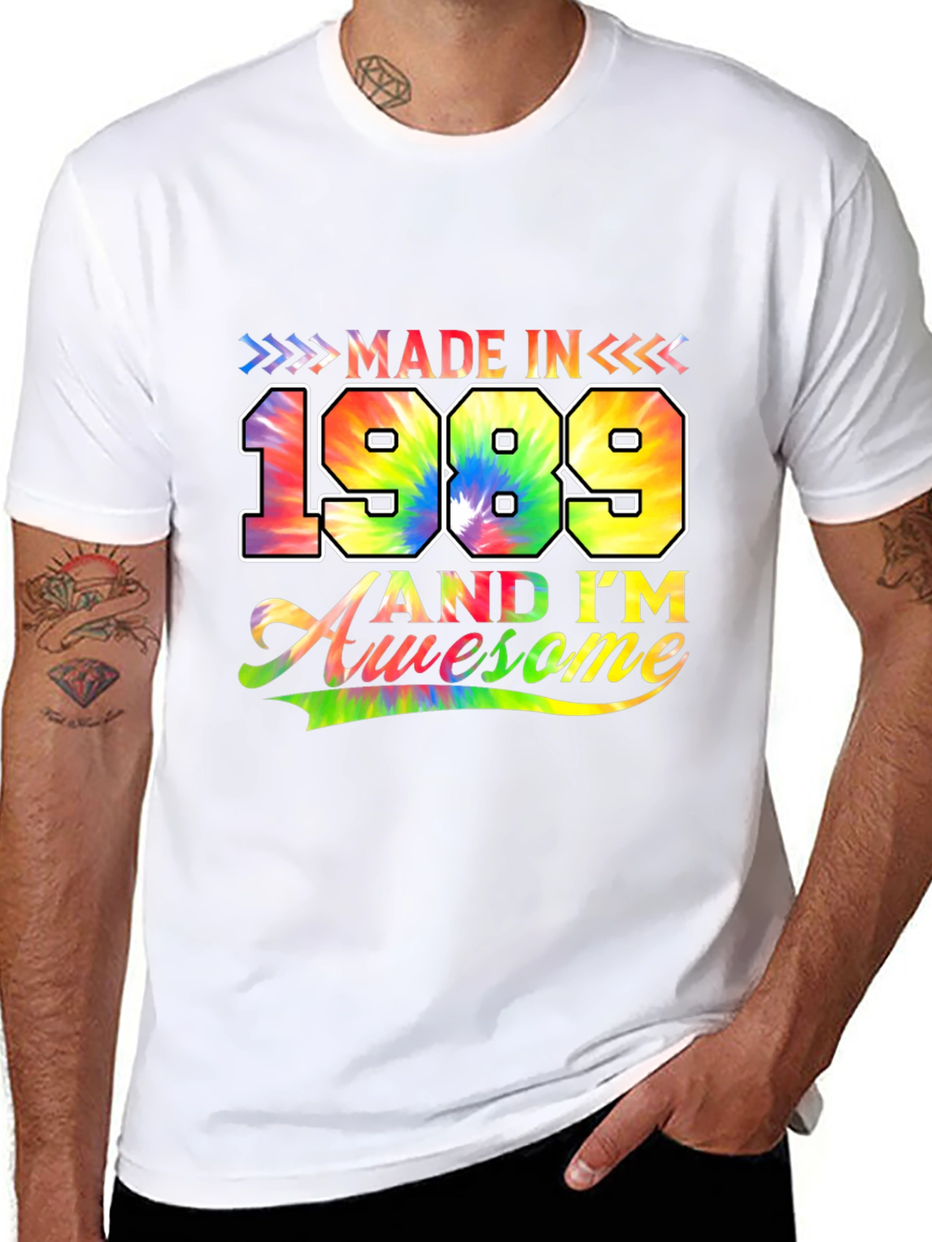 Made in 1989 Tie Dye Graphic T-Shirt
