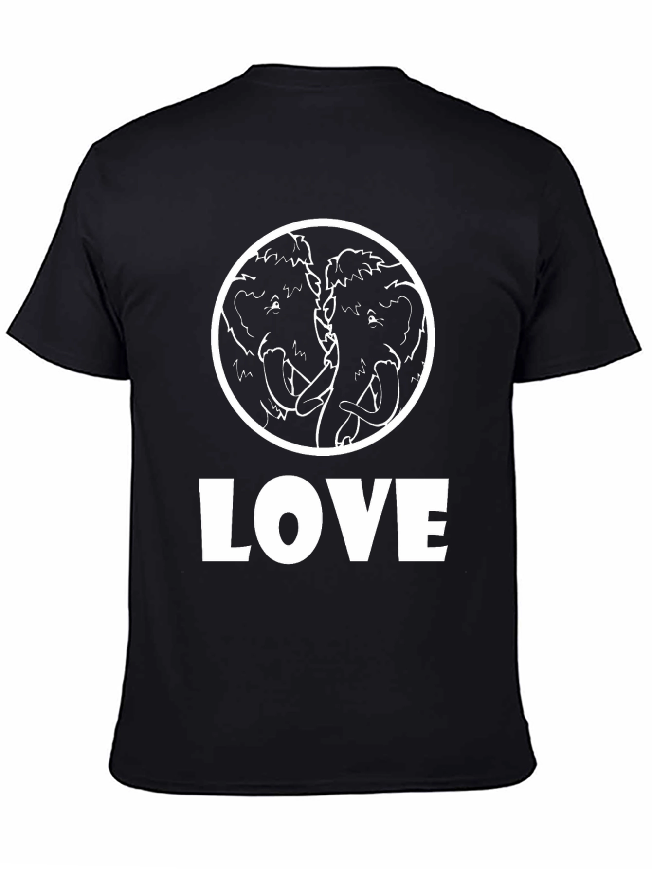 Mammoth Love Graphic Tee - Black Cotton T-Shirt