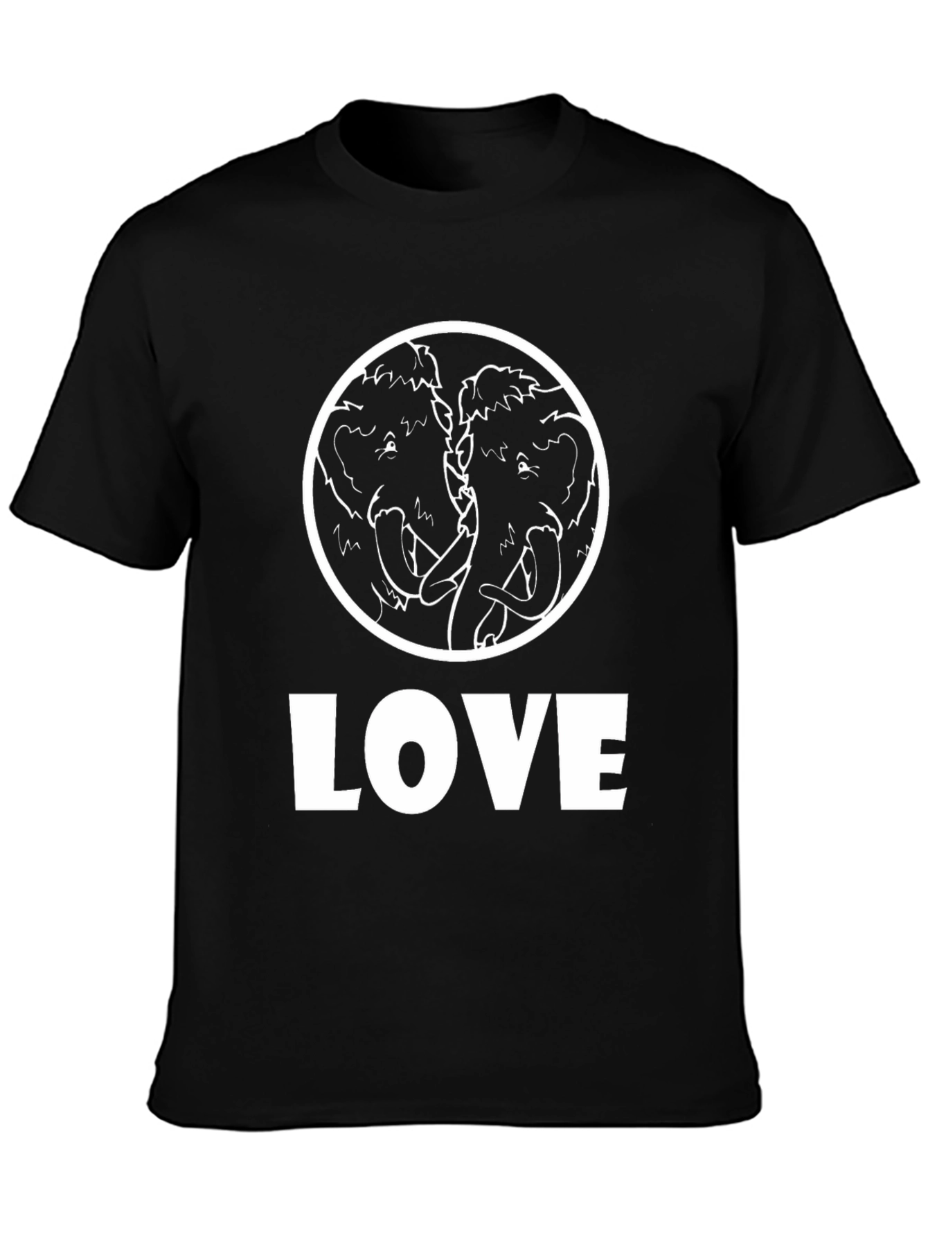 Mammoth Love Graphic Tee - Black Cotton T-Shirt