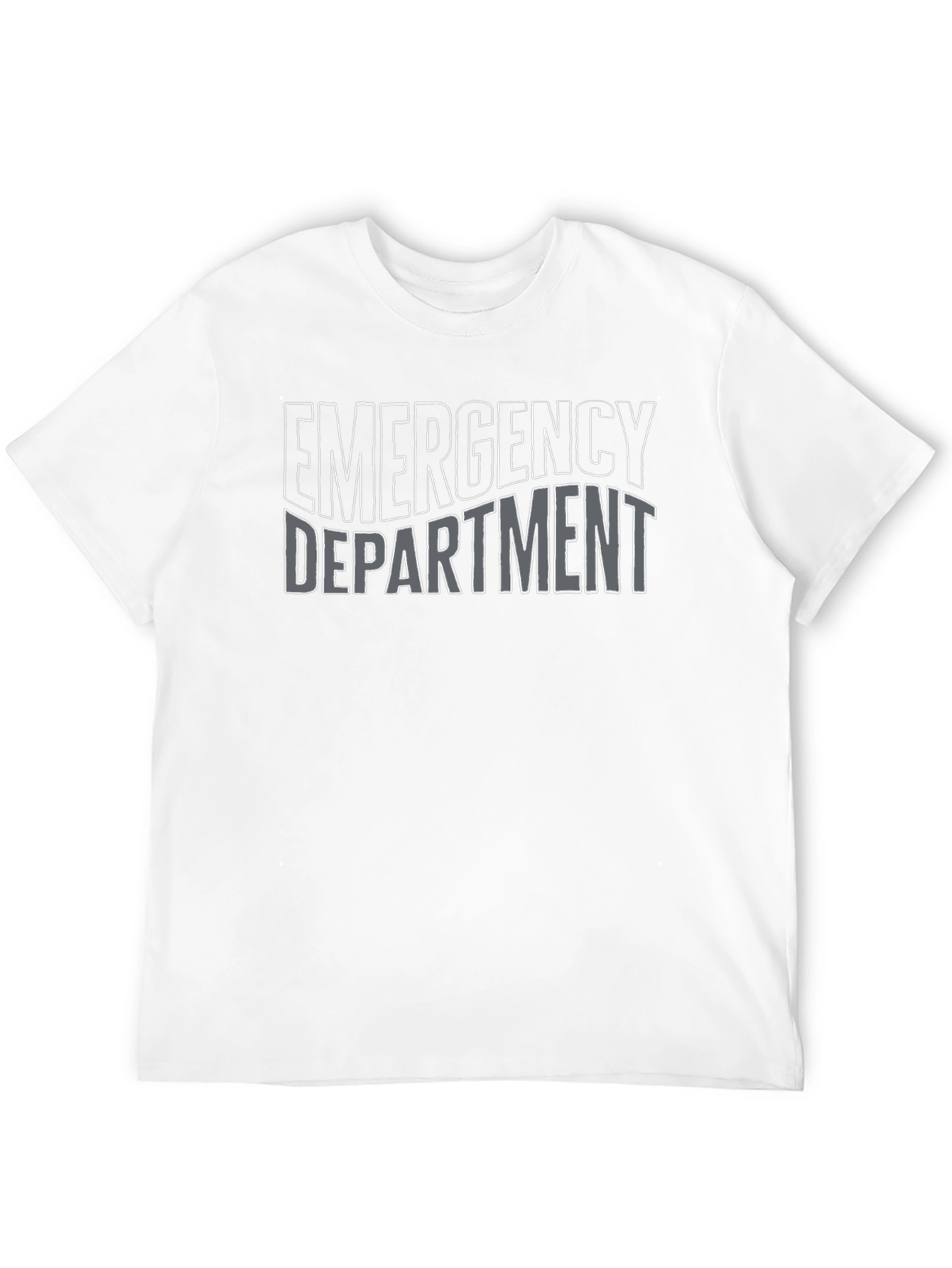 Emergency Department T-Shirt - Black Cotton Graphic Tee