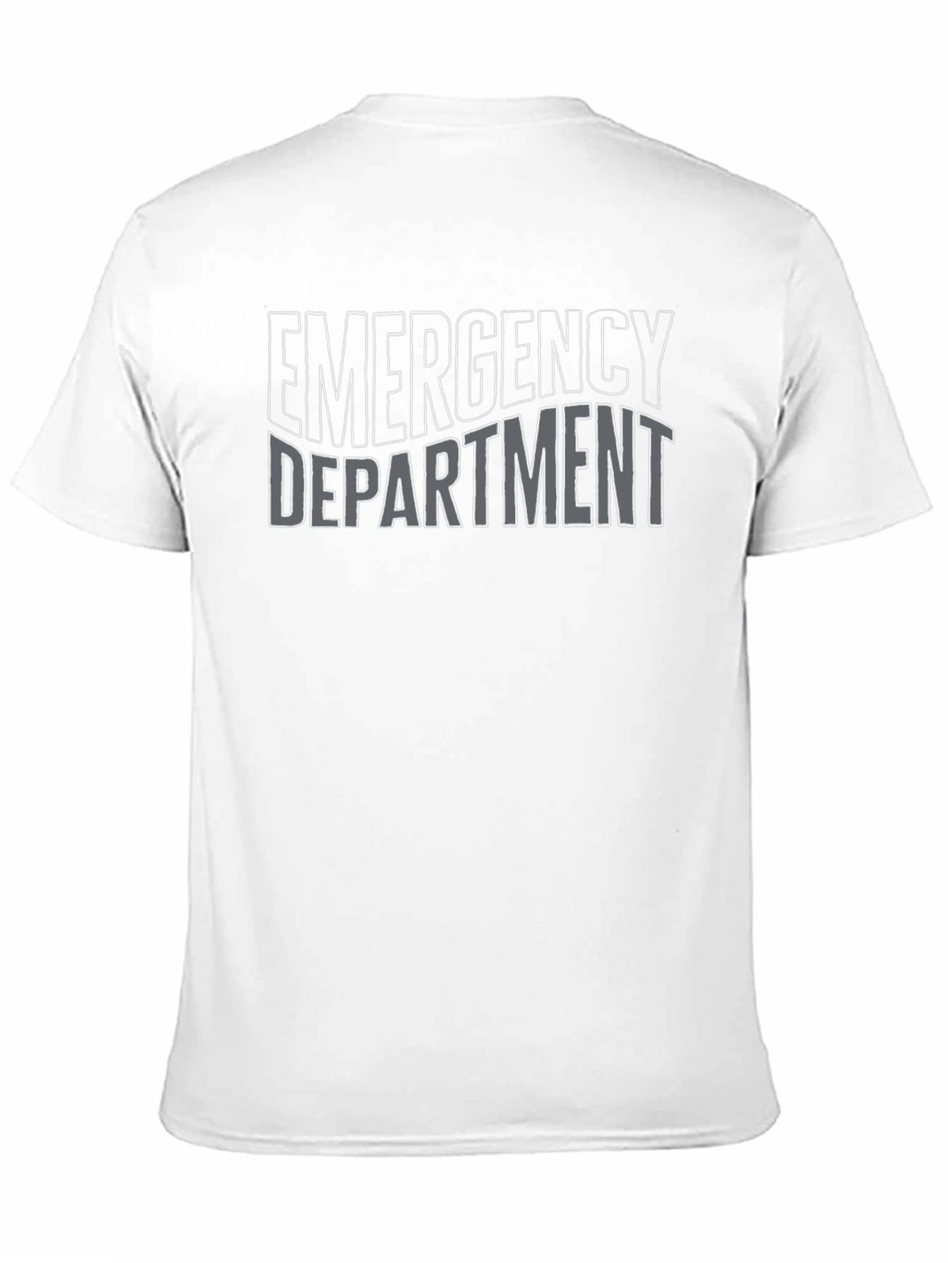 Emergency Department T-Shirt - Black Cotton Graphic Tee