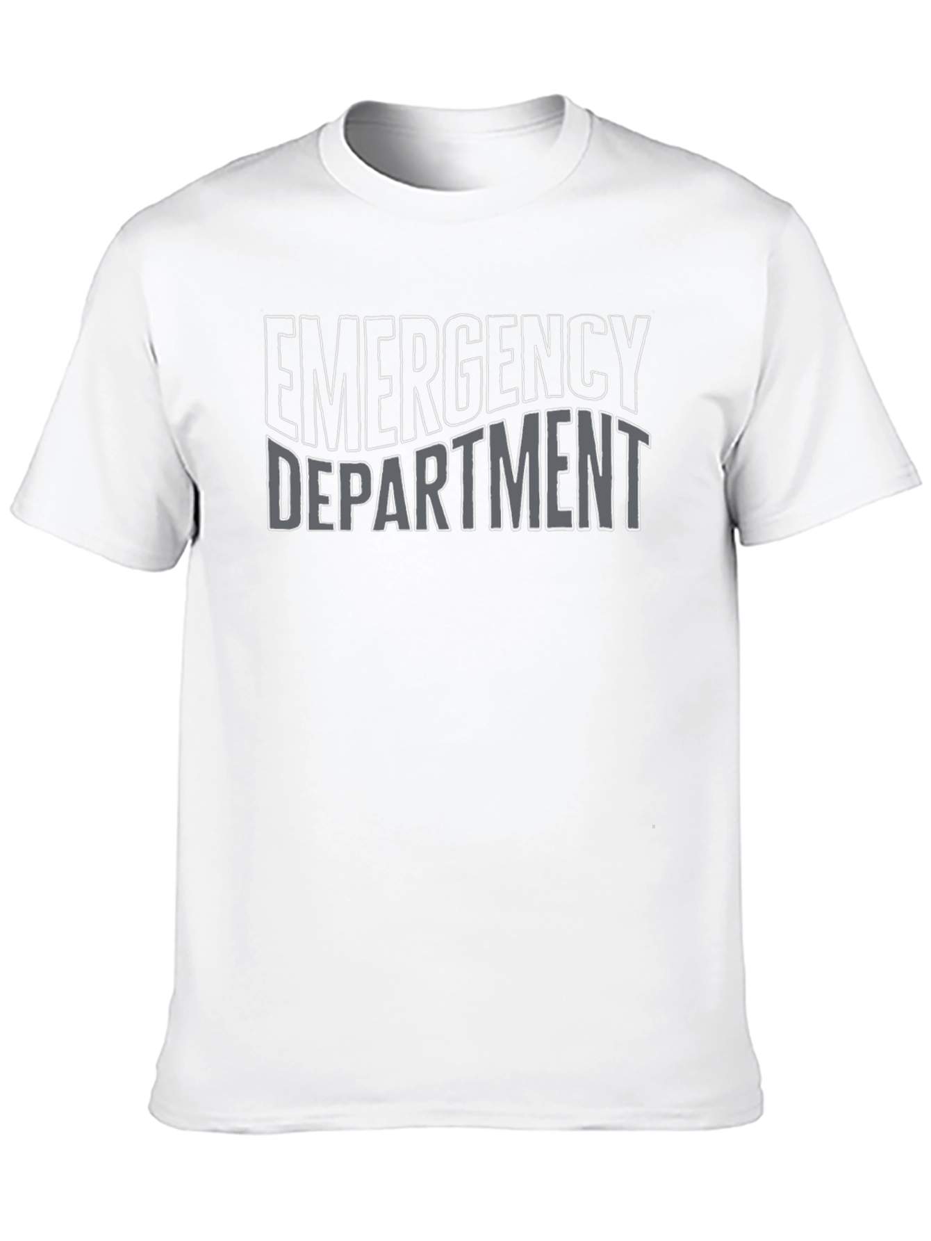 Emergency Department T-Shirt - Black Cotton Graphic Tee