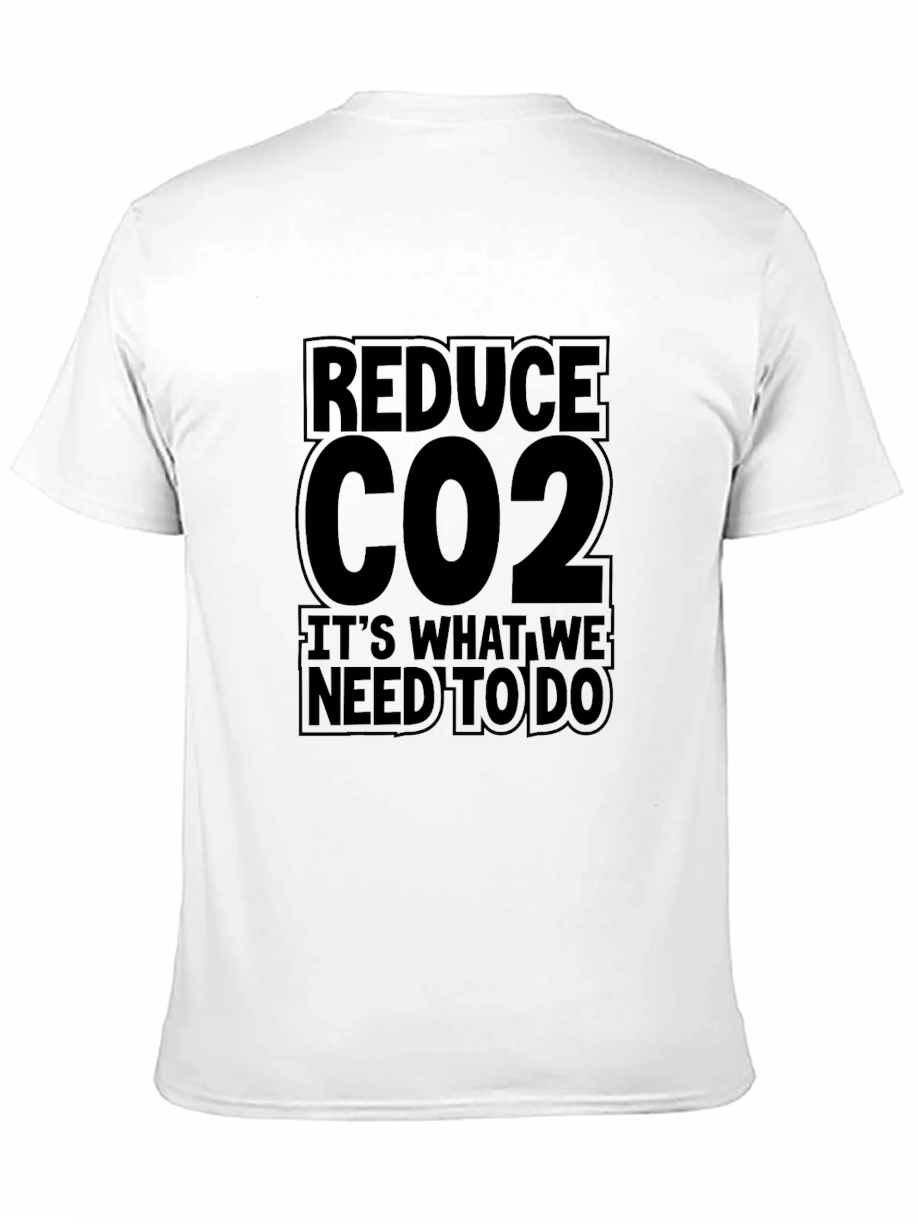 Reduce CO2 Black Graphic T-Shirt