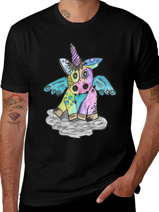 Whimsical Unicorn Graphic Tee - Unique & Fun