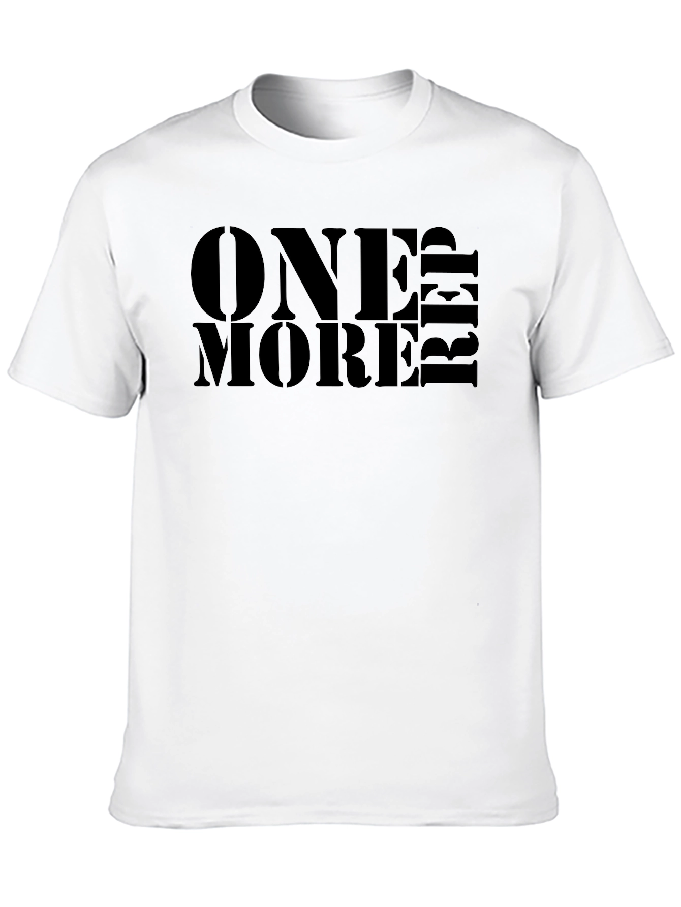 One More Rep Black Graphic Tee