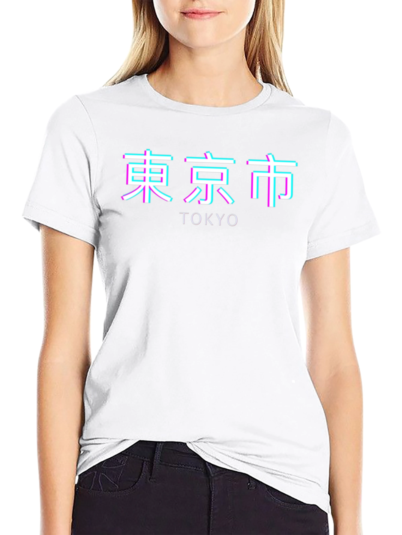 Tokyo Glitch Graphic T-Shirt - Modern Japan Style