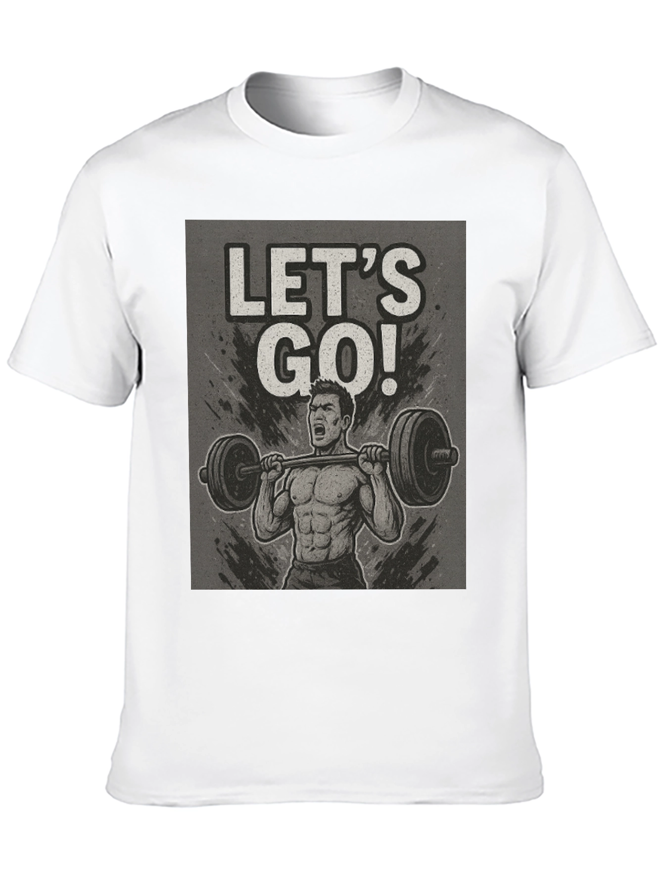 Lets Go Weightlifting Black T-Shirt